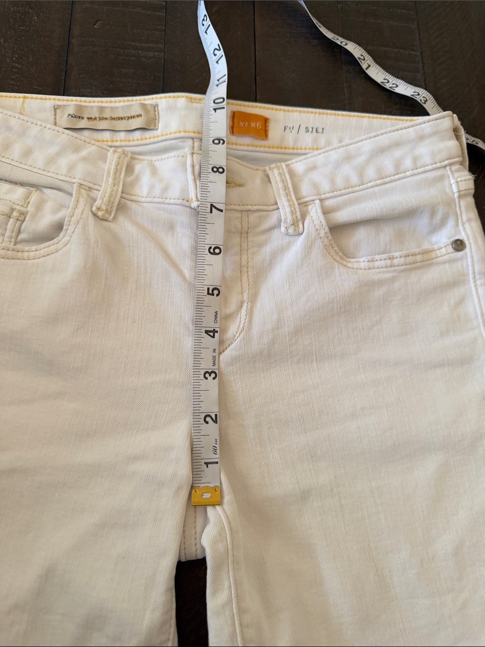Anthropologie Pilcro and the Letterpress White Denim Shorts - Picture 10 of 11